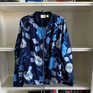 Floral Printed Bomber Jacket